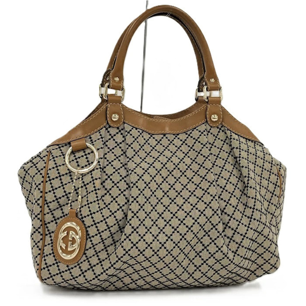 Gucci Diamante Handbag beige